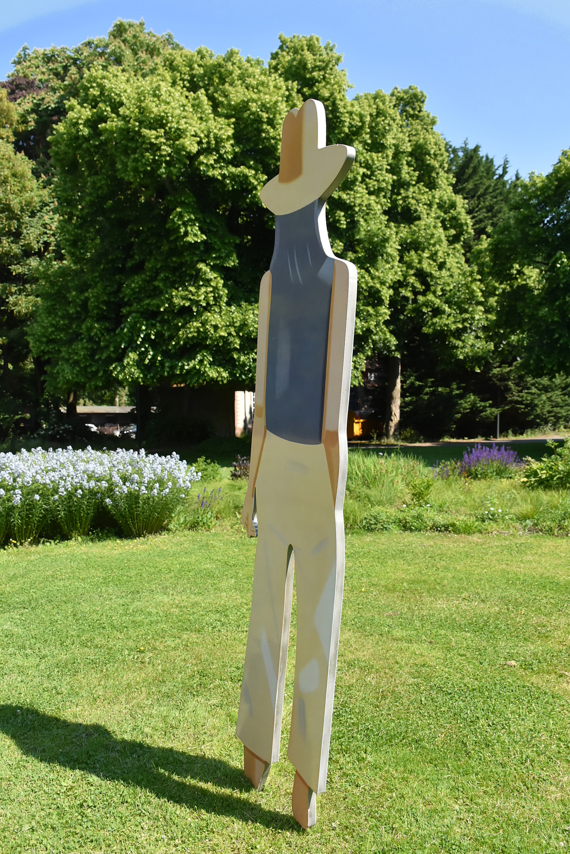 Alex Katz - Park Avenue Departure. Porselein email op staal, 2019. Schenking van de kunstenaar aan Voorlinden. Foto hndrk
